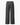 Back of charcoal gray men’s wide-leg pants with elastic waistband and no visible pockets