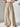 Beige wide-leg pants with high waist