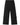 Black relaxed fit cargo-style pants with back view