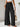 Black wide-leg pants high waist, front view
