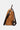 Brown leather backpack side view