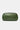 Green leather pouch on a white background