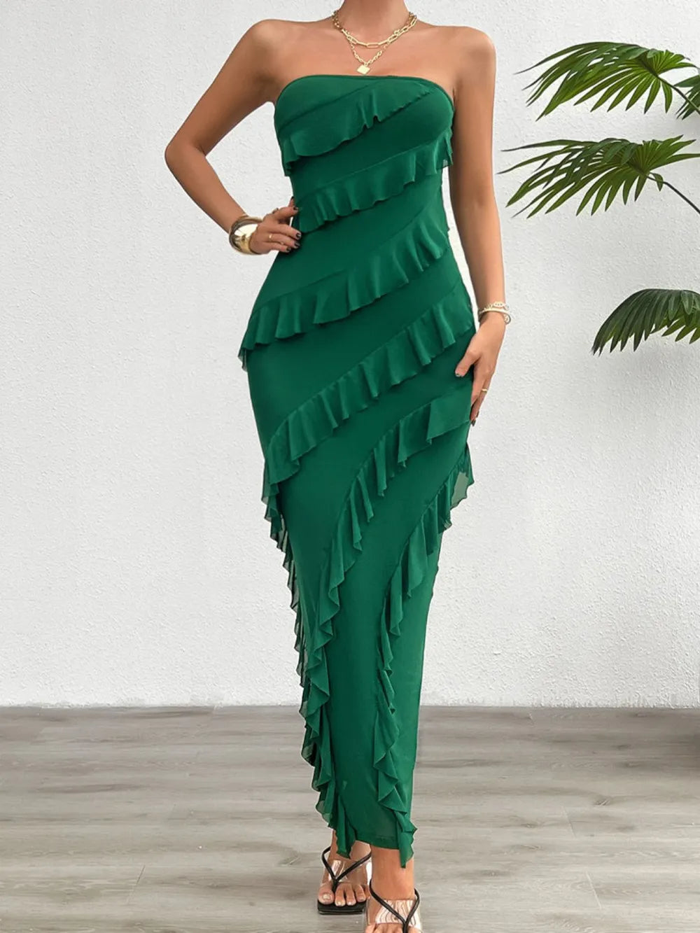 long bridesmaid dresses online Simple Grey Chiffon Half Sleeves A-line Long Bridesmaid Dresses Online –  DaintyBridal
