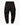 Rear view of black joggers showing back pocket and cuff details