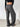 A Black wide-leg pants, back view for women