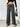 A Black wide-leg pants, front view for women
