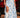 A blue floral skirt with a high slit