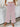 A pink and white striped wide-leg pants
