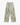 Back view of beige relaxed fit pants with elastic waist and two pockets