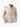 Beige ribbed zip-up long sleeve sweatshirt with tan elbow accents