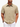 Beige shirt with brown collar detail and short sleeves, casual fit