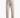 Beige straight leg drawstring pants with elastic waist and pockets, laid flat on white background