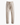 Beige straight leg drawstring pants with elastic waist and pockets, laid flat on white background