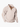 Beige sweatshirt with structured neckline and tan button detailing