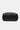 Black leather pouch on a white background
