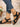 Black open-sandals, side view