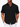 Black shirt with short sleeves and relaxed tailoring, minimalist design