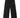 Black streetwear pants front view on white background