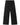 Black streetwear pants front view on white background