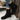 Black suede boots 