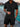 Black summer shirt and short set