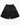 Black utility-style cargo shorts for men with elastic waistband, integrated belt, and deep flap pockets