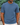 Blue textured round-neck men’s short-sleeve poly-spandex T-shirt, front view