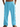 Bright blue linen-blend beach pants for men with button-up sides and wide-leg fit