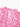 Close-up of pink leopard print fabric on a white background, front view