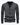 Dark Gray button-down v-neck cotton cardigan over white shirt with sleeves down 