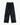 Flat-lay of black drawstring streetwear pants with faded finish