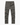 Flat lay of men’s army green cotton cargo pants with button waist and flap pockets on a clean background