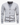 Gray button-down v-neck cotton cardigan over white shirt with sleeves down 