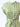 Green and white striped dress with a belt on a white background