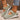 Green casual shoes with white soles