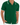 Green classic button-down short-sleeve shirt with textured knit and white trim, front view