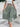 Green floral skirt with slit