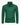 Green men’s long sleeve polo shirt with button placket, chest pocket, and slim fit on a clean background
