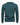 Green teal button-down v-neck cotton cardigan over white shirt with sleeves down back view