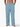 Light blue linen trouser pants worn by a person on a white background