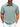 Light green short sleeve shirt with brown contrast collar and relaxed structure