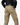 Man wearing khaki cotton cargo pants with multiple pockets and black belt, hands in pockets against a background