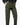 Man wearing olive green cotton cargo pants with multiple pockets and black belt, hands in pockets on a clean background