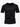 Men’s black short sleeve button t-shirt – front view