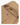 Men’s khaki cotton cargo pants with button waist and flap pockets on a background zoom view1