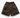 Men’s relaxed-fit cargo shorts in coffee brown, featuring side pockets and an elastic waistband with black webbing belt