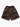 Men’s relaxed-fit cargo shorts in coffee brown, featuring side pockets and an elastic waistband with black webbing belt