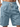 Men's sky blue linen-blend casual shorts – breathable drawstring fit with pockets
