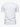 Men’s white button t-shirt – back view showing clean hem and sleeves