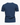 Navy Blue waffle-knit men's cotton crewneck t-shirt, back view
